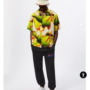 Zara x Rhuigi mens casual short sleeve shirt s small (ш2042)